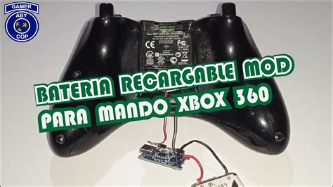 Adaptar Bateria A Control De Xbox Mod Bateria Litio Youtube