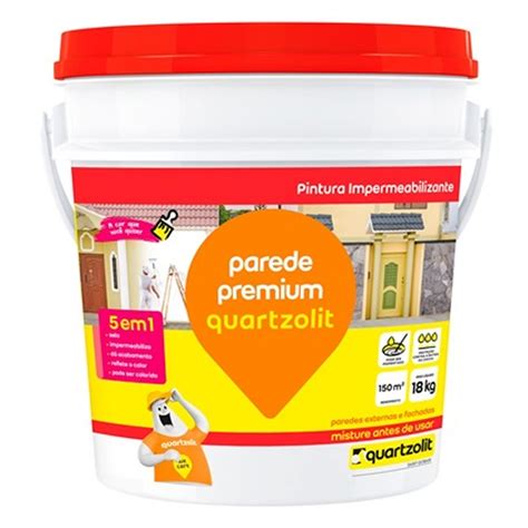 Impermeabilizante Parede Premium 18KG Branco Quartzolit Na Elos