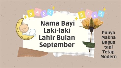 Nama Bayi Laki Laki Lahir Di Bulan September Youtube