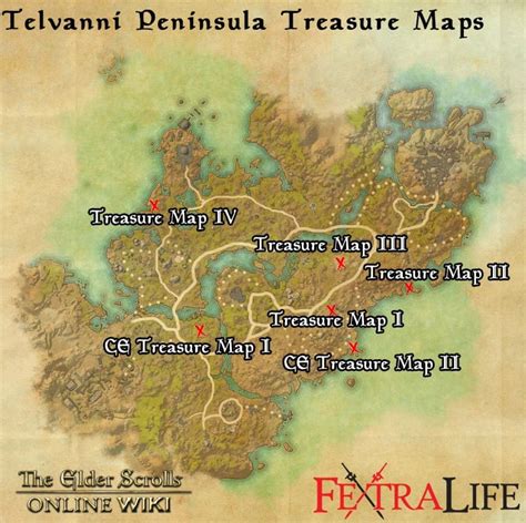 Telvanni Peninsula Treasure Maps | Elder Scrolls Online Wiki