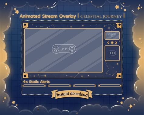 Animated Overlay Celestial Journey Ingame Just Chatting Twitch