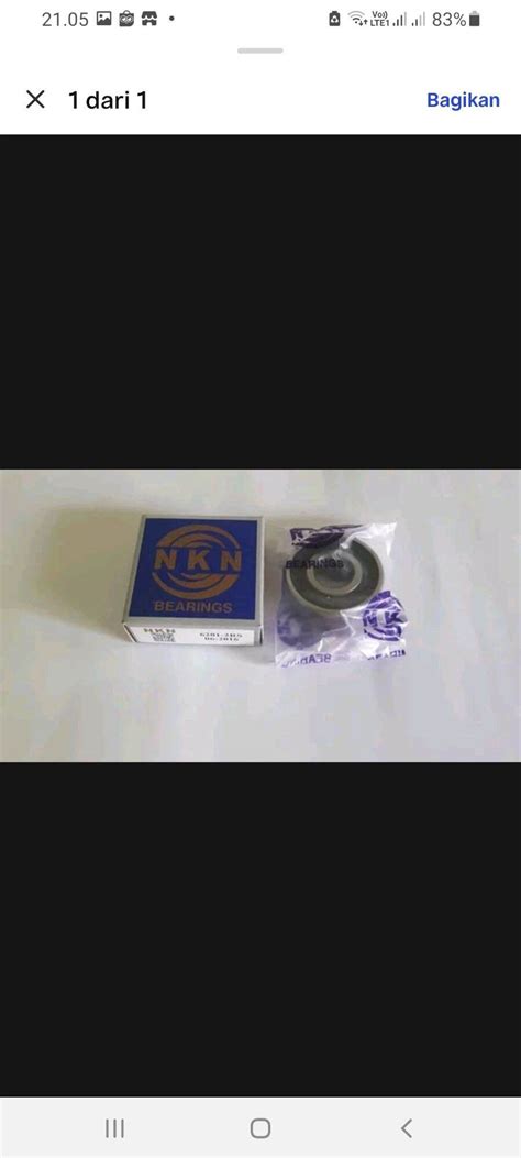 Ball Bearing 6201 2RS NKN Lazada Indonesia