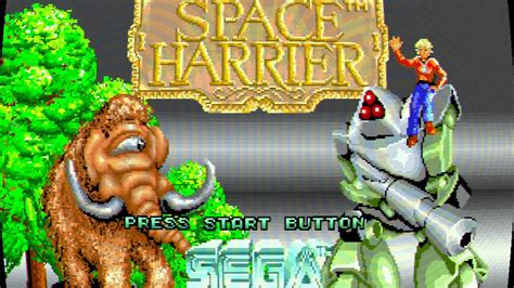 Sega Megadrive X Space Harrier Retropie With Barrel Crt Phosphor