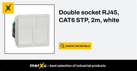 Schneider Electric Double Socket Rj Cat Stp M White Nu