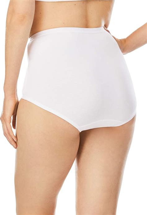 Buy Comfort Choice Womens Plus Size Stretch Cotton Brief 5 Pack Underwear Online At Lowest