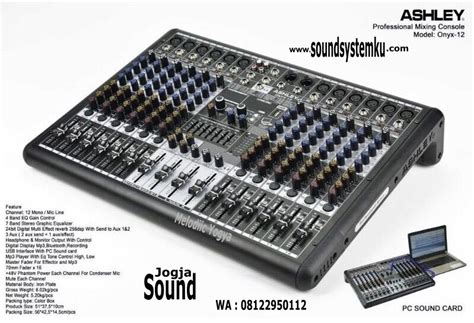 Mixer Ashley Onyx Ch Grosir Audio Perlengkapan Sound System