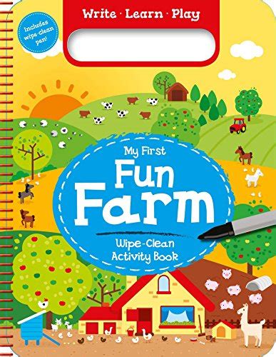 My First Fun Farm Wipe Clean Activity Book Igloobooks 9781499881554