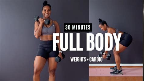 Full Body Hybrid Workout Cardio And Weights Hiit Day 1 Youtube