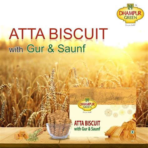 Dhampur Green Gur Saunf Atta Biscuit Packaging Type Packet Packaging