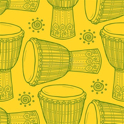 Drums African Drums Percussion Stock Vector Illustration Of Style