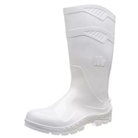 Bota De PVC Cano Longo Branca Vulcaflex Marluvas CA 40754