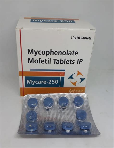 Mycophenolate Mofetil Tablets Ip 250 Mg at 4500 box इमयनसपरसव