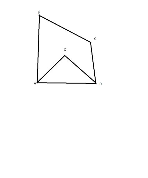 The Bisector Of Angel A And D Of A Quadrilateral Abcd Meet At X Prove