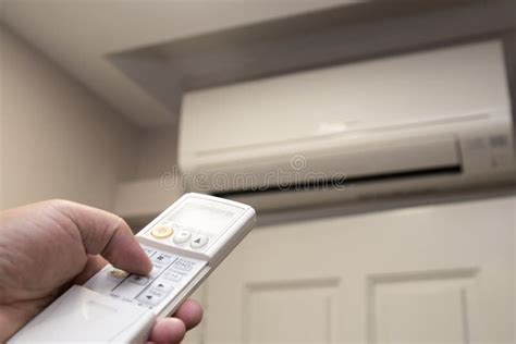 Air Conditioner with the Remote Control Stock Photo - Image of system ...