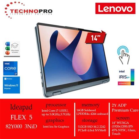 Promo Lenovo Ideapad Flex 5 14iru8 3lid 3nid Intel Core I7 1355u