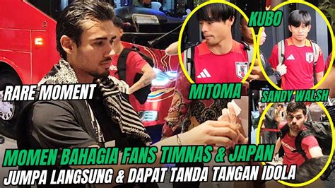 Full Moment Bahagia Fans Timnas Japan Fans Jumpa Dapat Tanda Tangan