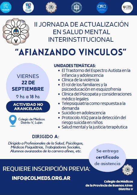 Ii Jornada De Actualizaci N En Salud Mental Interinstitucional