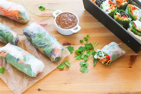 Vegetarian Rice Paper Rolls Hey Nutrition Lady