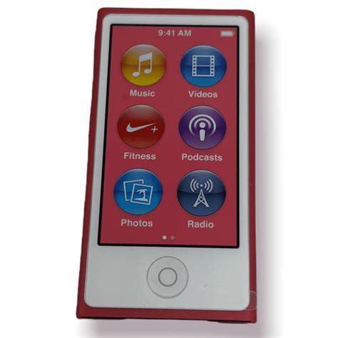 Pre Owned Apple Ipod Nano 7th Gen 16gb Pinkmp3 Audiovideo Player In Plain White Box