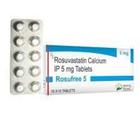 Rosuvastatin Calcium 5 Mg Tablets Rosufree At Rs 500 Box Rosuvastatin