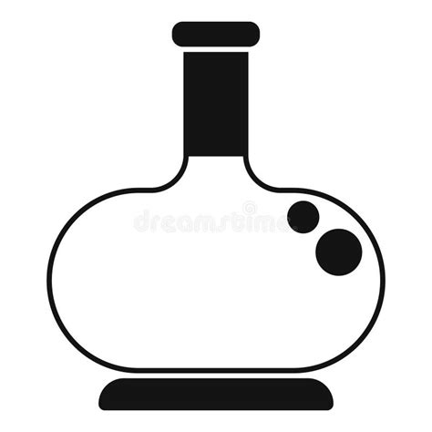 Round Bottom Flask Bubbling With Chemical Reaction Experiment Icon