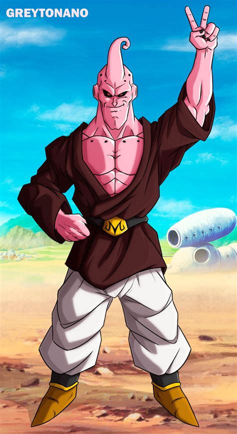 Majin Boo Mr Satan By Greytonano On Deviantart Dragon Ball Art