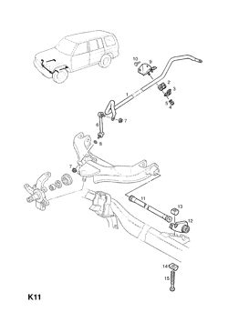 Opel Monterey Front Axle And Suspension Opel Epc Online