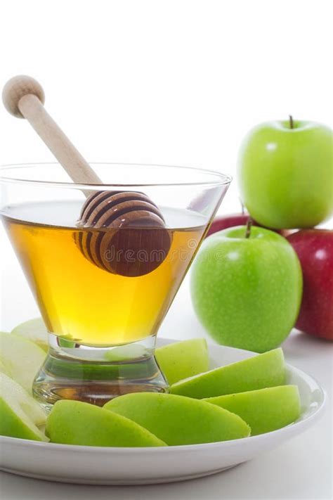 Honey and Apples stock photo. Image of hashana, slices - 27076880