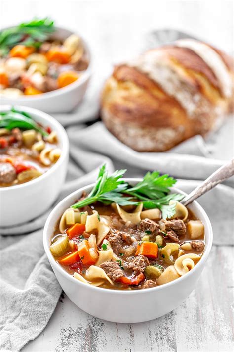 Vegetable Beef And Noodle Soup Recipe Good Life Eats®