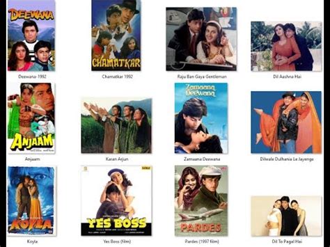 Shah Rukh Khan All Movies List 1992 To 2024 Filmography Hits Flops