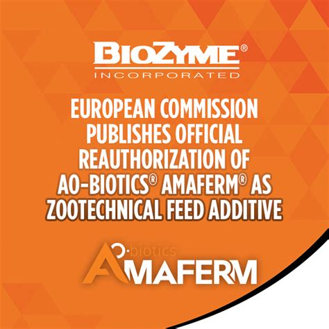 European Commission Publishes Official Reauthorization Of AO Biotics