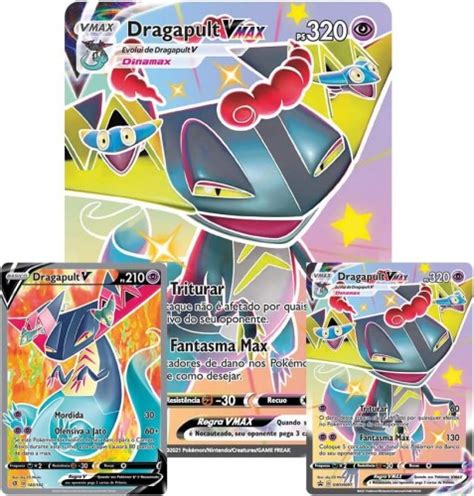 Box Cole O Premium Dragapult Vmax Destinos Brilhantes Pokemon