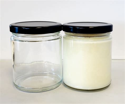 9 Oz Clear Straight Sided Jar With Black Lids 1 Dozen