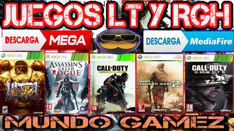 Descargar Juegos De Xbox 360 RGH XGR2 XGR3 PACK 3 Mediafire Mega YouTube