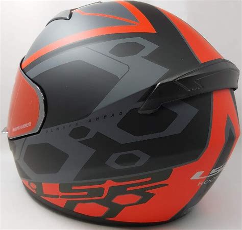 Ls Ff Rookie Mein Matt Black Red Full Face Helmet Custom Elements