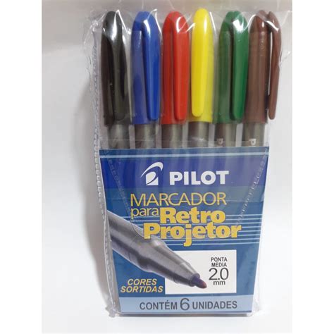 Caneta Marcador Retroprojetor C Cores Pilot Shopee Brasil