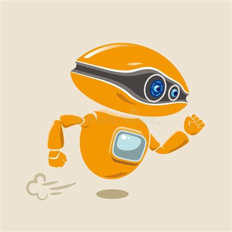 Orange Robot Stock Illustration Illustration Of Robot 1418142