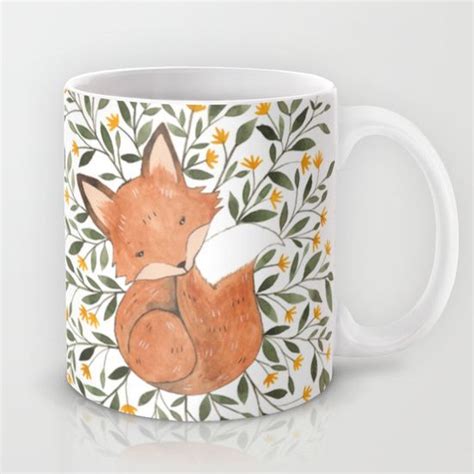 Fox Mug By Fercute Mugs Fox Coffee Mugs