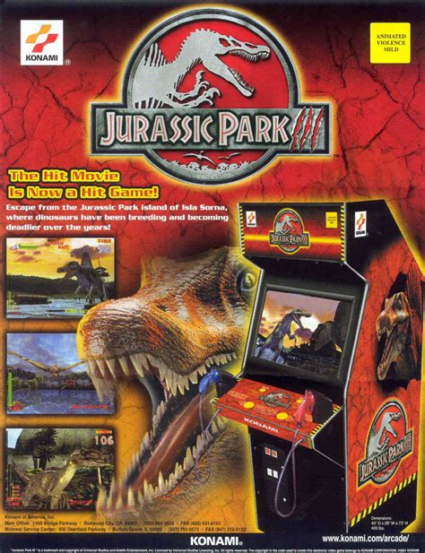 Jurassic Park 3 Toutes Les Salles Darcade Où Y Jouer En France Annuaire Arcade