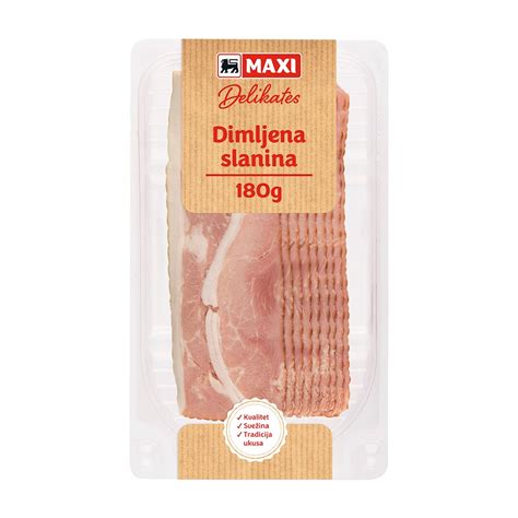 Maxi Dimljena Mesn Slanina Slajs Maxi180g Maxi