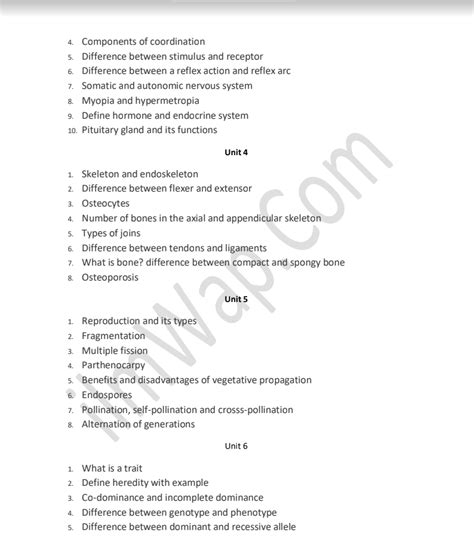 10th Class Biology Guess Papers 2024 Pdf Punjab Board Uaewap91