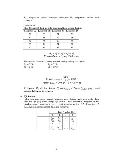 Contoh Soal Uji Homogenitas Beserta Jawaban Jejak Belajar