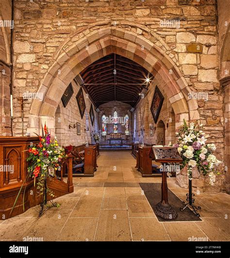 Interior View Of St Mary The Virgin Church On The Holy Island Of