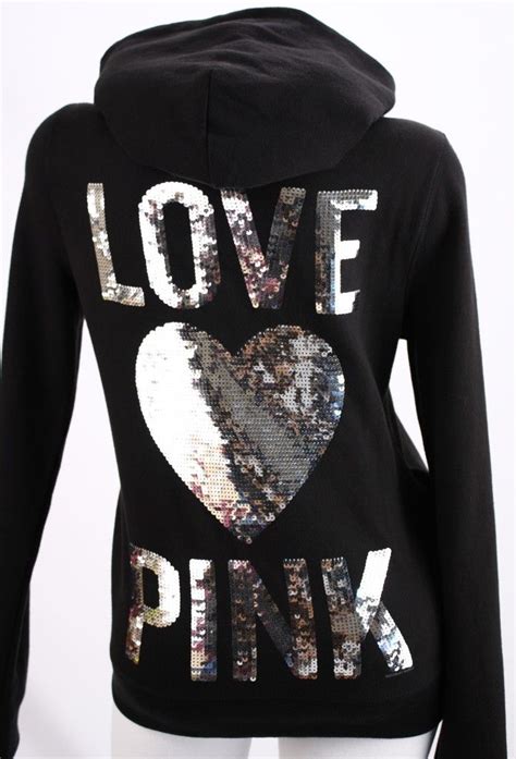 Vs Pink Bling Hoodie Munimorogobpe