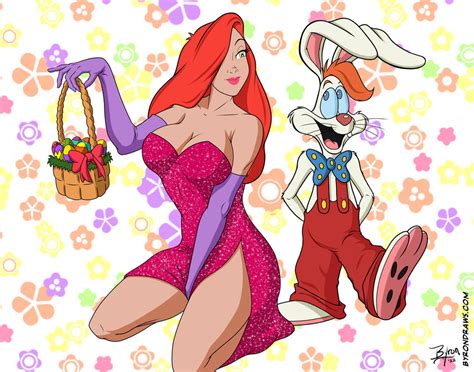 Roger And Jessica Rabbit V2 By Byrondraws On Deviantart