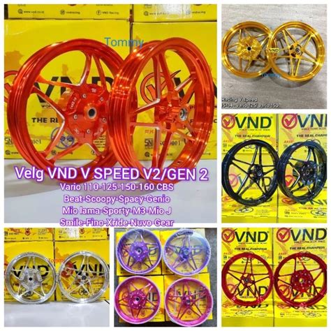 Jual Velg Vnd V Speed Gen Vario Beat Scoopy Mio M J