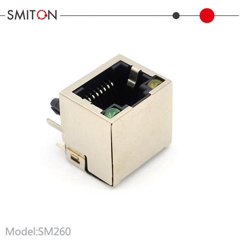 Rj45 Pcb Mount Led Transformer 8p8c Modular Jack China Rj45 Female Connector And 8p8c Female