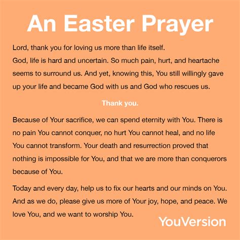 An Easter Prayer Mrherrera