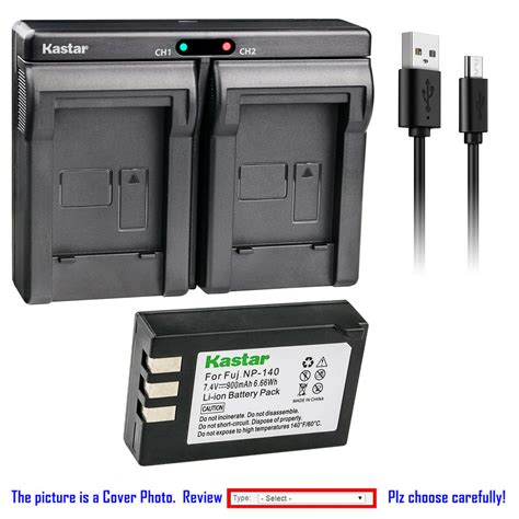 Kastar Battery Slim USB Charger For Fuji NP 140 BC 140 Fujifilm FinePix