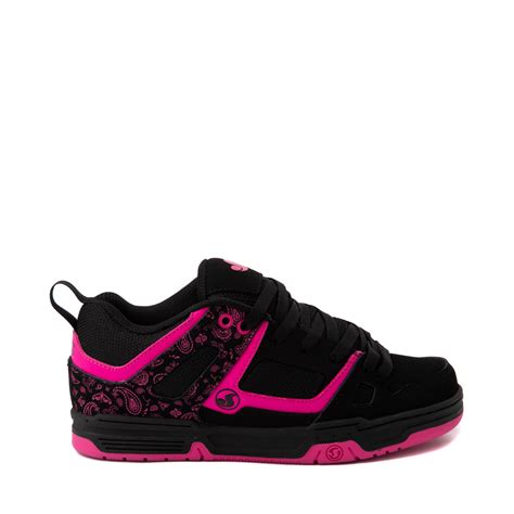 Womens Dvs Gambol Skate Shoe Black Pink Journeys